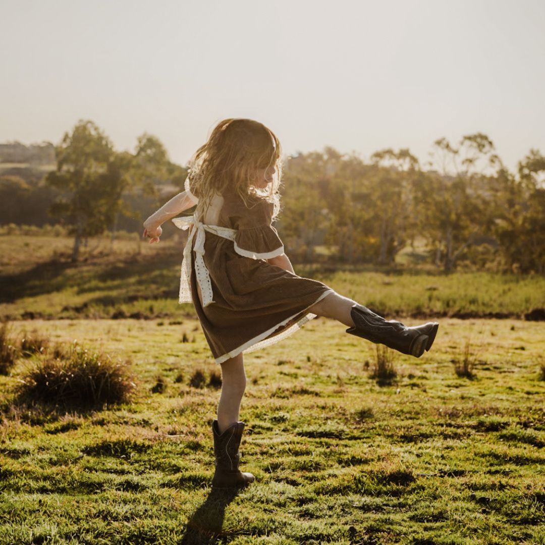 Kids Organic Cotton Corduroy Dress