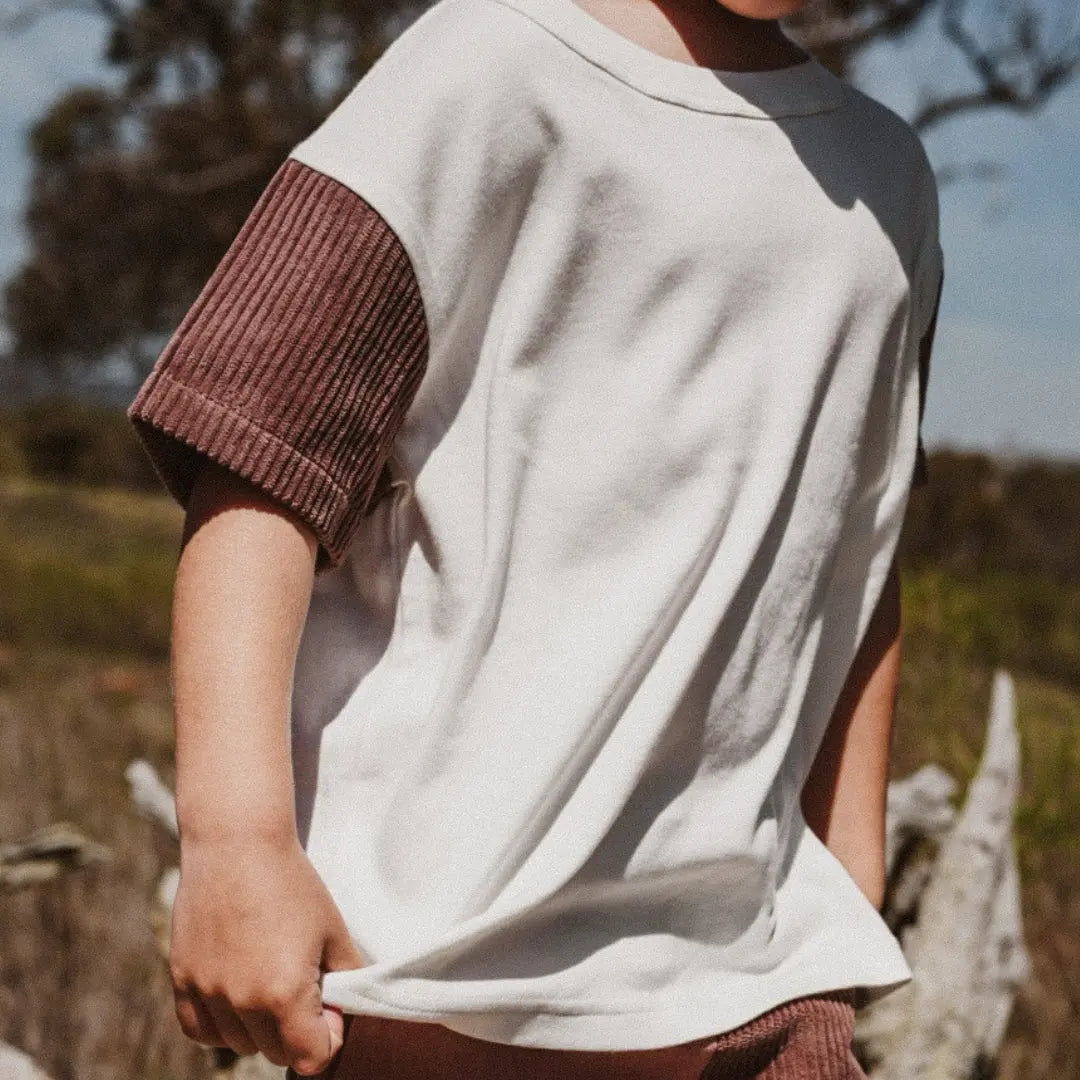 Kids Organic Cotton Corduroy T-Shirt Korduroy Kidz
