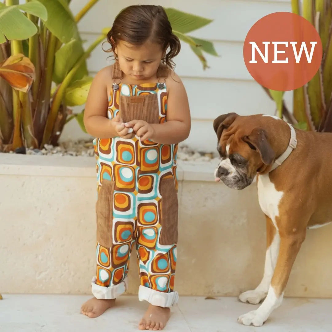Kids Organic Cotton Corduroy Retro Overalls Korduroy Kidz