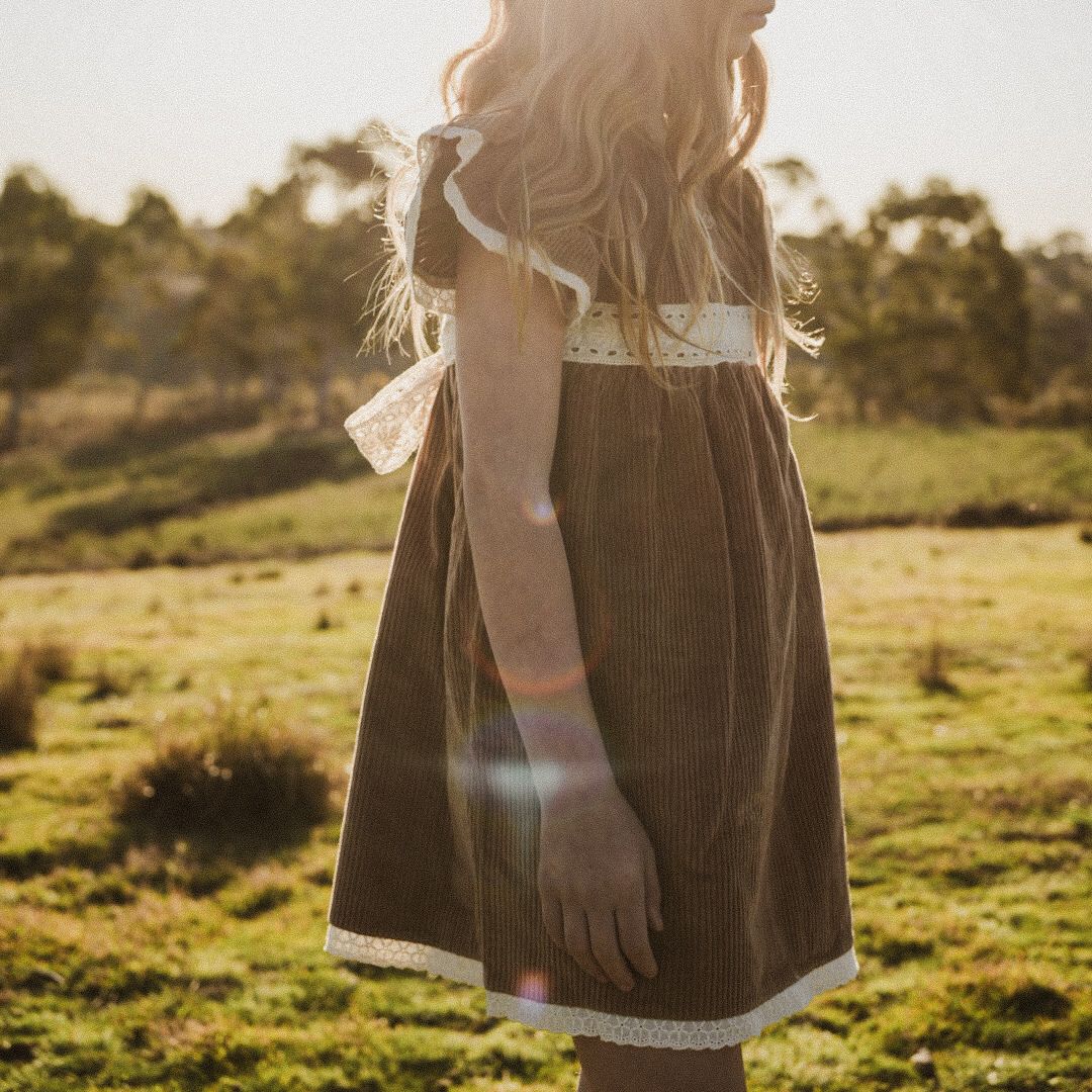 Kids Organic Cotton Corduroy Dress