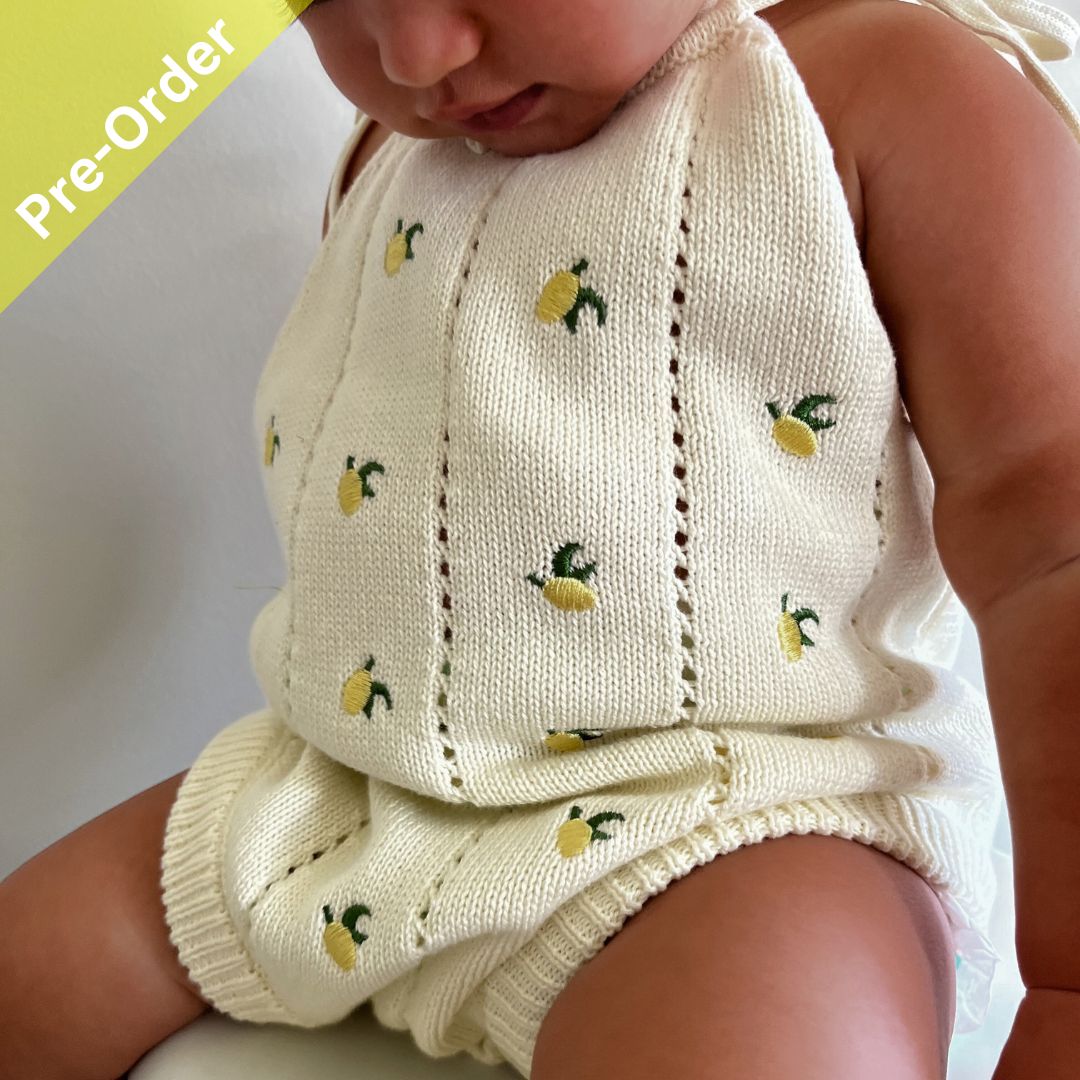 Organic Cotton Lemonade Romper