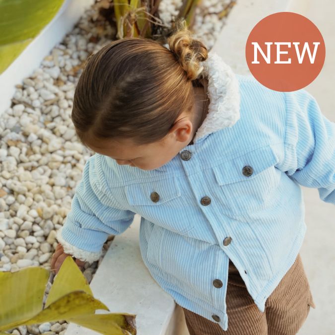 Kids Jacket Organic Cotton Corduroy & Sherpa Korduroy Kidz
