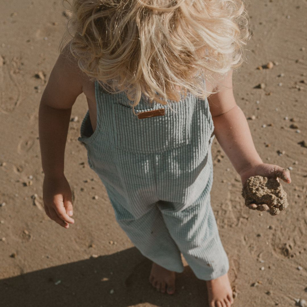 Toddler Lovely Button Corduroy Overalls